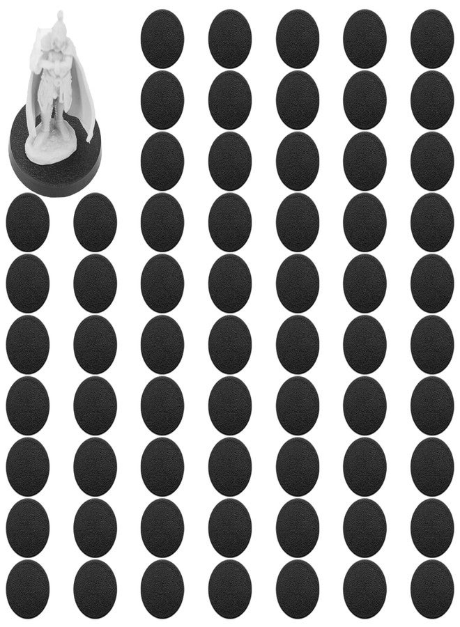 DisplayMore 100Pcs Round Plastic Model Bases 32mm for Gaming Miniatures or Wargames Role Playing Board Game Figure Toy (100PCS-32mm-Black) - Image 1